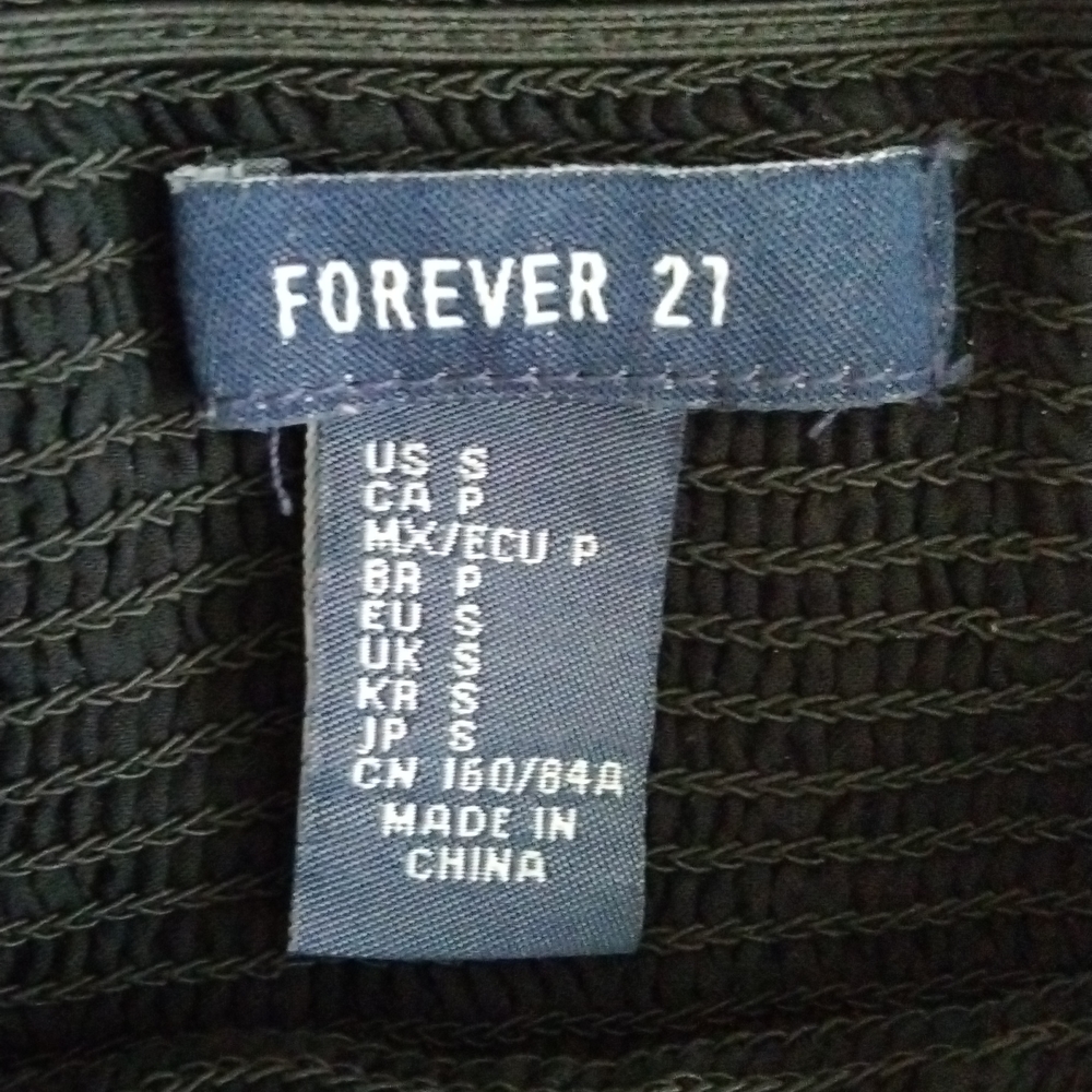 Forever 21 Ribbed Cropped Top - Picture 2 of 2